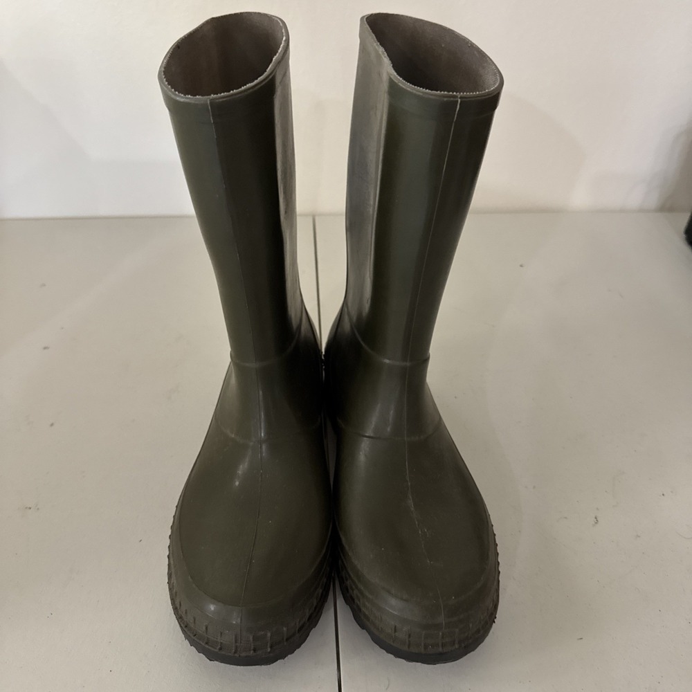 "NORA Waterproof Rubber Work Boots Green Men's Size 43 UK  US 9 Heavy Duty"
